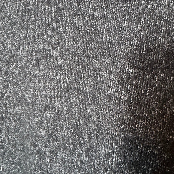 Zara Knit Grey Draped Lapel Open Wool Blend Cardigan Sweater Women's Size Medium - Picture 5 of 6